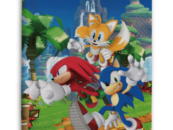 Κουβέρτα Sonic the Hedgehog Speedy Dreams από φλις 100x140εκ.