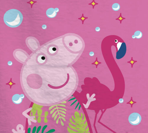 Πετσέτα μπάνιου Peppa Pig Sparkle, πετσέτα θαλάσσης 70x140εκ.