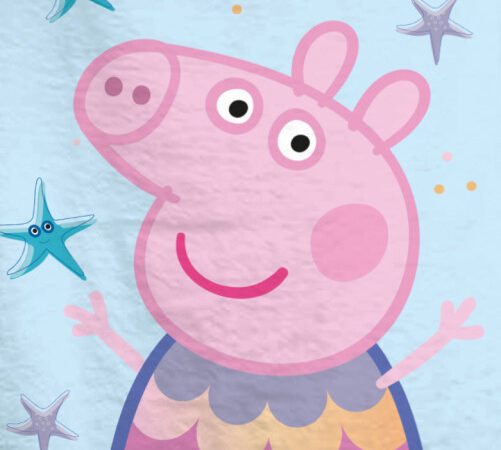 Πετσέτα μπάνιου Peppa Pig & the Sea, πετσέτα θαλάσσης 70x140εκ.