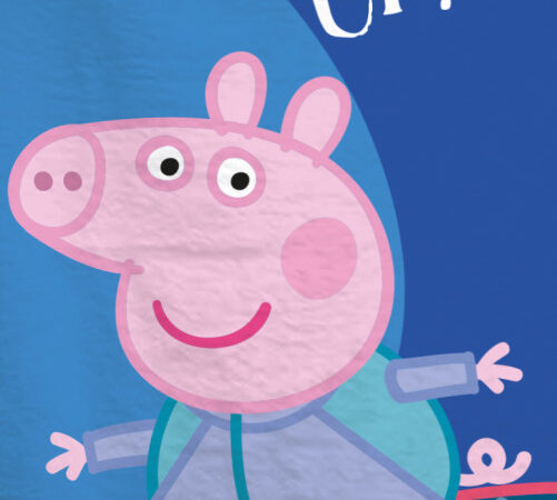 Πετσέτα μπάνιου Peppa Pig Surf, πετσέτα θαλάσσης 70x140εκ.