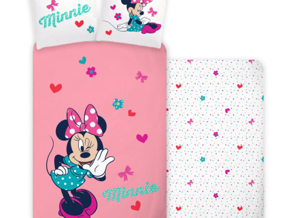 Σετ κλινοσκεπασμάτων Disney Minnie Whisper 140-200 εκ., 70-90 εκ.