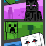 Πετσέτα μπάνιου Minecraft Adventure Time, πετσέτα θαλάσσης 70x140εκ.