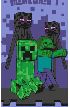 Πετσέτα μπάνιου Minecraft Sketch Mobs, πετσέτα θαλάσσης 70x140εκ.