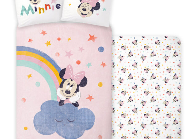 Σετ παιδικών κλινοσκεπασμάτων για νηπιαγωγείο Disney Minnie Dreamland 100-135 εκ., 40-60 εκ.