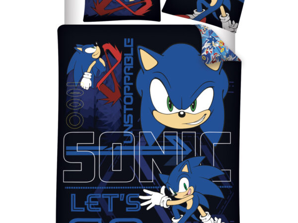 Παιδικά κλινοσκεπάσματα Sonic the Hedgehog Unstoppable 100-135 cm, 40-60 cm