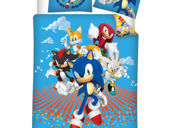 Παιδικά κλινοσκεπάσματα Sonic the Hedgehog Always Running 100-135 cm, 40-60 cm