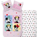Σετ κλινοσκεπασμάτων Disney Minnie Love & Laughter 140-200 εκ., 70-90 εκ.