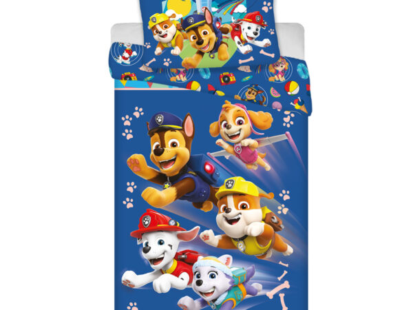 Σετ παιδικών κλινοσκεπασμάτων Paw Patrol Brave Pups 100-135cm, 40-60cm