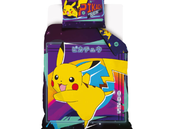 Pokemon Electric σετ κρεβατιού 140 × 200 cm, 70 × 90 cm