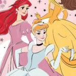 Disney Princess Elegant πετσέτα προσώπου, πετσέτα 30x50cm