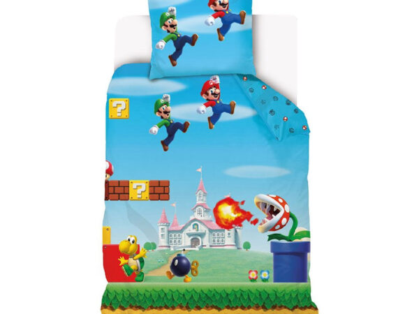 Σετ κλινοσκεπασμάτων Super Mario Level 140-200 εκ., 70-90 εκ.