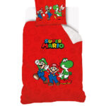Σετ κλινοσκεπασμάτων Super Mario Red 140-200 εκ., 70-90 εκ.