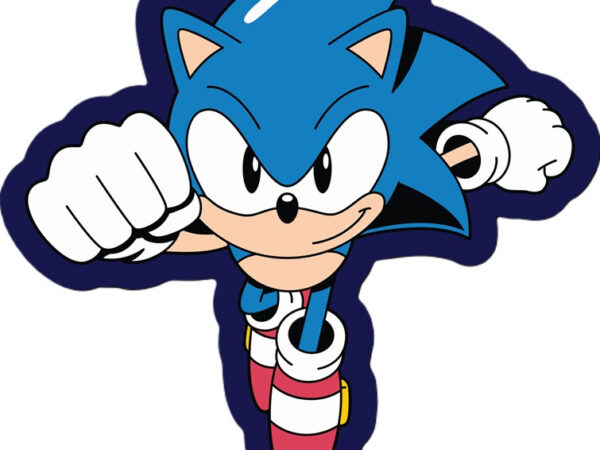 Διακοσμητικό μαξιλάρι Sonic the Hedgehog Run 40x40 εκ. Βελούδο