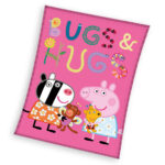 Κουβέρτα Peppa Pig Bugs & Hugs φλις 110x140εκ.