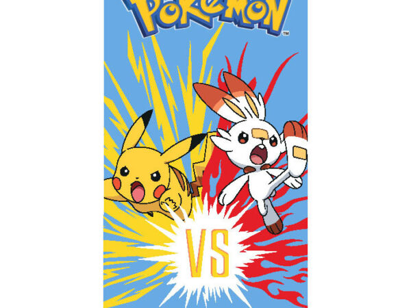 Πετσέτα μπάνιου Pokemon Scorbunny, πετσέτα θαλάσσης 70x140εκ.