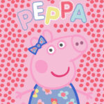Κουβέρτα Peppa Pig Dots φλις 130x160εκ.