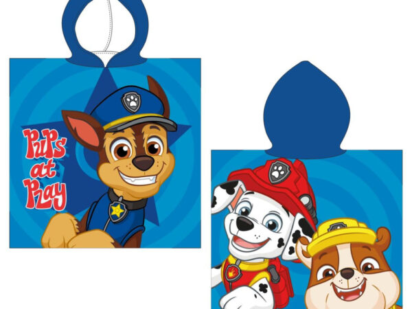 Πόντσο πετσέτας θαλάσσης Paw Patrol 50x115 εκ.