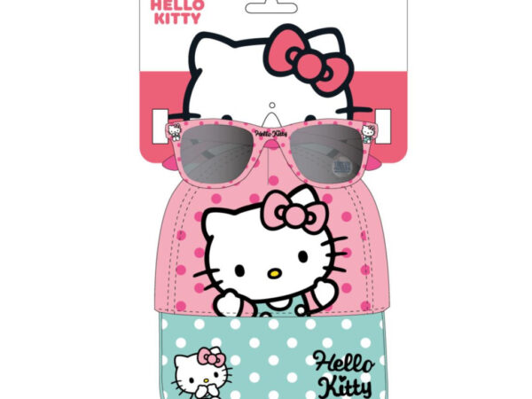 Σετ γυαλιών ηλίου και καπέλου μπέιζμπολ Hello Kitty
