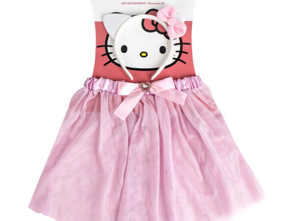 Σετ παιδικής φούστας και κορδέλας Hello Kitty