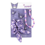 Σετ κολιέ και αξεσουάρ μαλλιών Kuromi