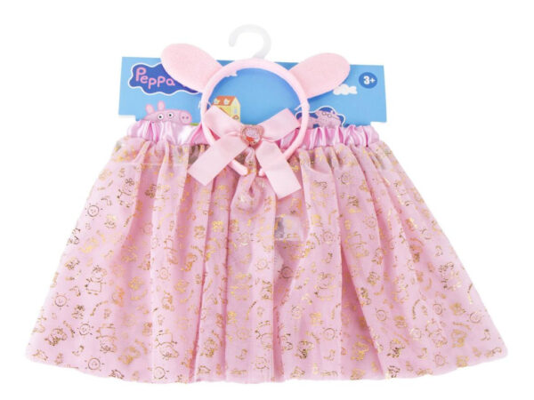 Σετ παιδικής φούστας και κορδέλας Peppa Pig Gold 3 - 8 ετών / 98 - 128 εκ.
