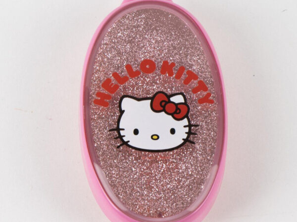 Βούρτσα μαλλιών Hello Kitty ροζ με γκλίτερ 13 εκ.