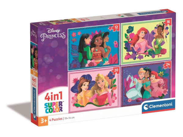 Disney Princess 4 in 1 Puzzle Clementoni