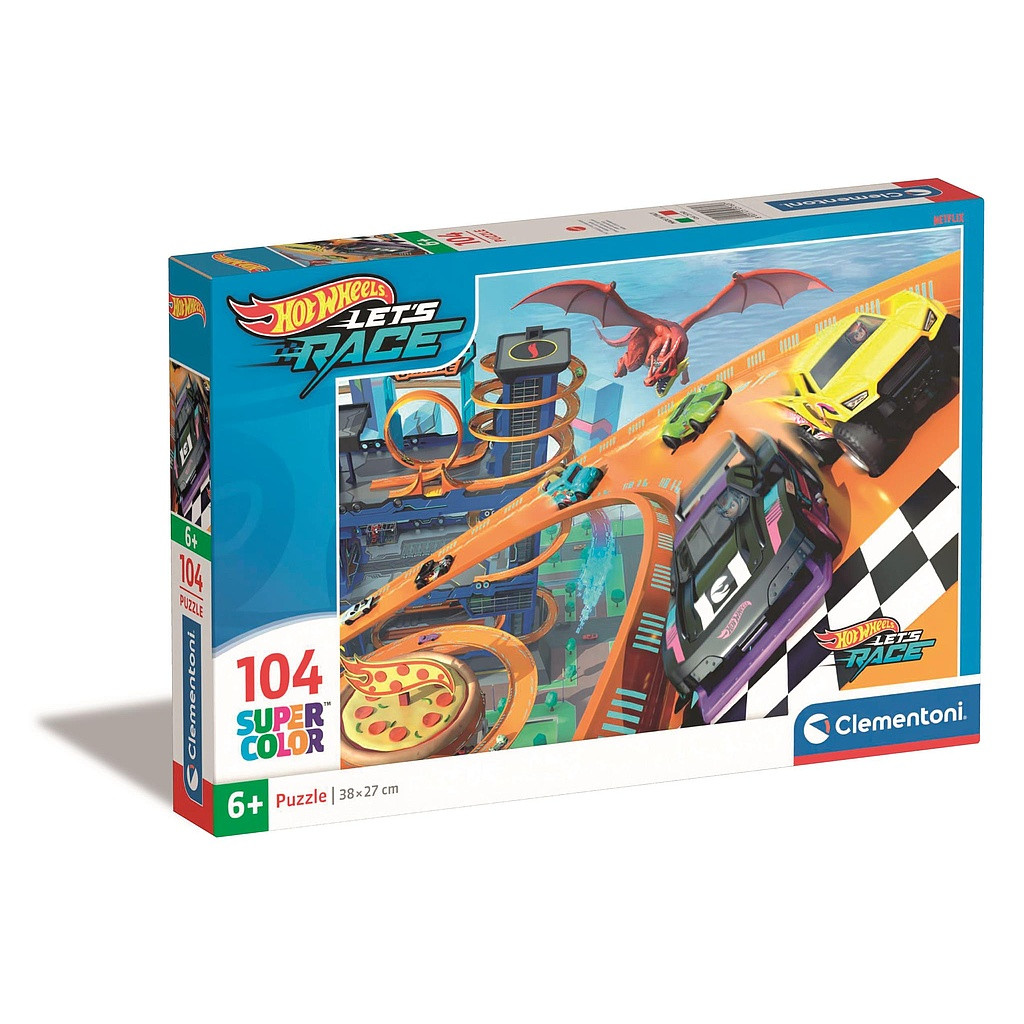 CMC25760 Παζλ Hot Wheels Ultimate Dragon 104 db-os Clementoni - Image 1