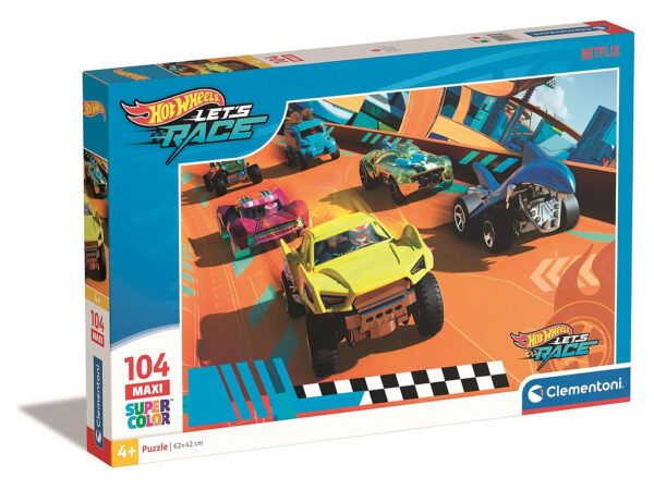 Παζλ Hot Wheels Turbo Track 104 db-os maxi Clementoni