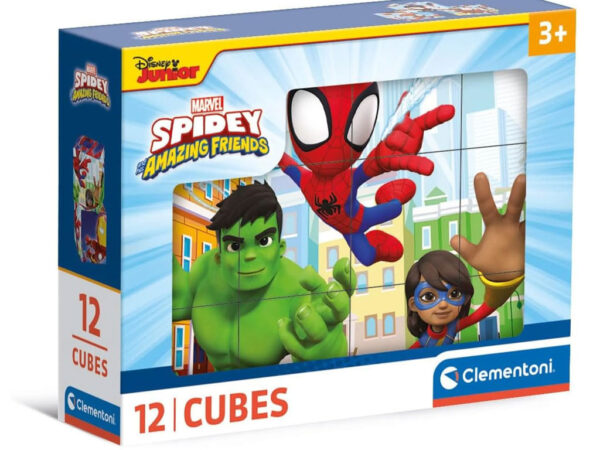 Σετ κύβων ιστορίας Spidey 12 τεμαχίων από την Clementoni