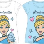 Παιδικό κοντό μπλουζάκι Disney Princess, τοπ 98-128 εκ.