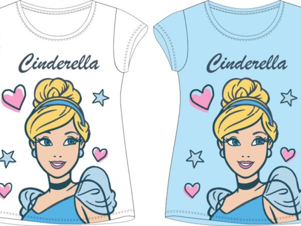 Παιδικό κοντό μπλουζάκι Disney Princess, τοπ 98-128 εκ.