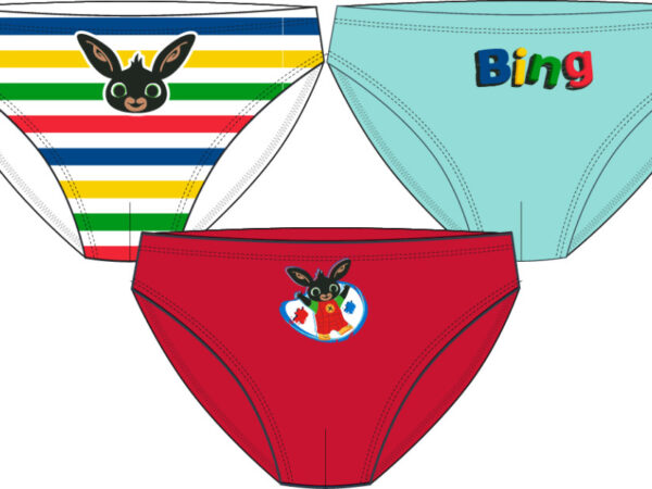 Παιδικά εσώρουχα Bing, κάτω μέρος 3 τεμάχια/συσκευασία 92-110 εκ.