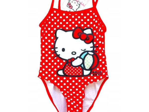 Παιδικό μαγιό Hello Kitty κόκκινο, κολύμβησης 104-134 cm