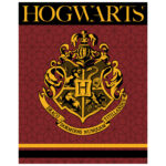 Κουβέρτα από κοραλλιογενές φλις με το έμβλημα του Χάρι Πότερ 120x150εκ.
