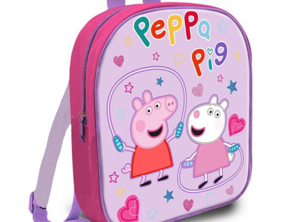 Σακίδιο πλάτης Peppa Pig με σχοινάκι, τσάντα 29 εκ.