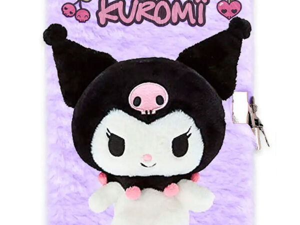 Ημερολόγιο Kuromi 3D με κλείδωμα A5