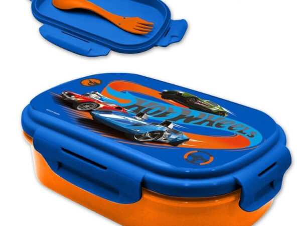Κουτί σάντουιτς Hot Wheels + σετ μαχαιροπίρουνων