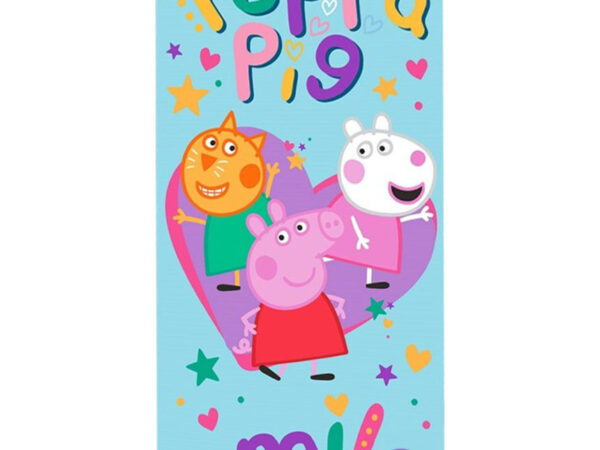 Πετσέτα μπάνιου Peppa Pig Smile, πετσέτα θαλάσσης 70x140εκ.