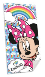 Πετσέτα μπάνιου Disney Minnie Rainbows, πετσέτα θαλάσσης 70x140εκ. - Image 2
