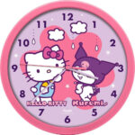 Ρολόι τοίχου Hello Kitty Kuromi 25 εκ.