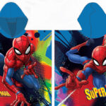 Πόντσο με πετσέτα θαλάσσης Spiderman Blue 55x110 εκ. (Γρήγορο στέγνωμα)
