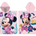 Πόντσο πετσέτα θαλάσσης Disney Minnie Smile 55x110 εκ. (Γρήγορο στέγνωμα)