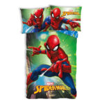 Παιδικό κάλυμμα κλινοσκεπάσματος Spiderman City Lights 100-135 cm, 40-60 cm