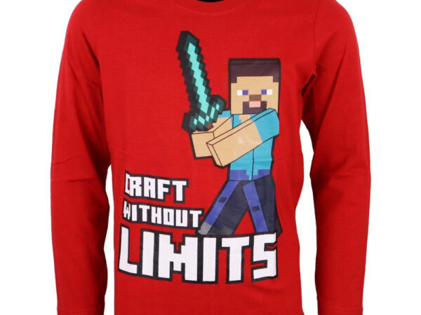 Παιδικό μπλουζάκι Minecraft με μακριά μανίκια 6-12 ετών