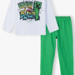 Μακριές παιδικές πιτζάμες Minecraft 6-12 ετών