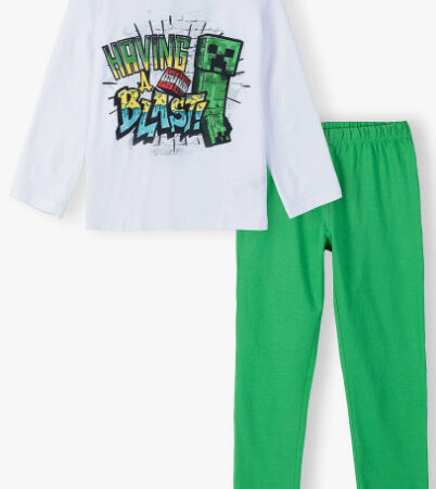 Μακριές παιδικές πιτζάμες Minecraft 6-12 ετών