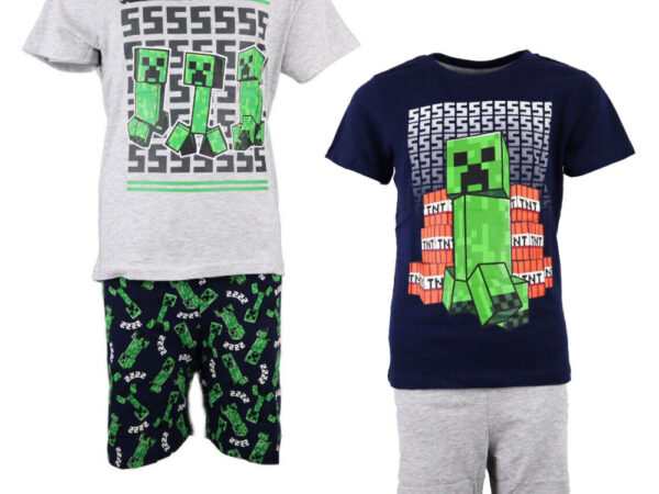 Κοντές παιδικές πιτζάμες Minecraft 6-12 ετών