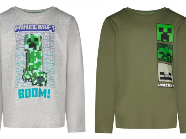 Παιδικό μπλουζάκι Minecraft με μακριά μανίκια, για ηλικίες 6-12 ετών