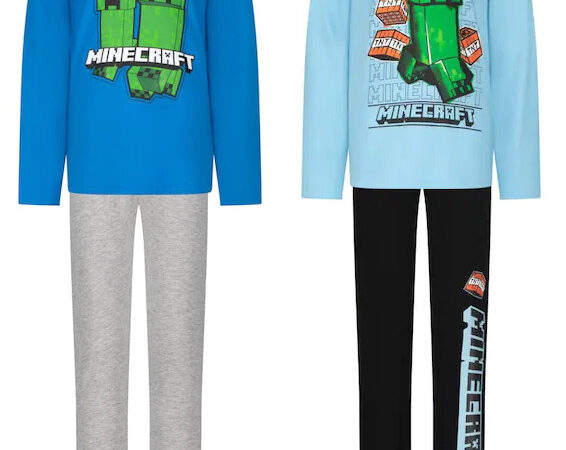 Μακριές πιτζάμες Minecraft TNT για παιδιά 6-12 ετών